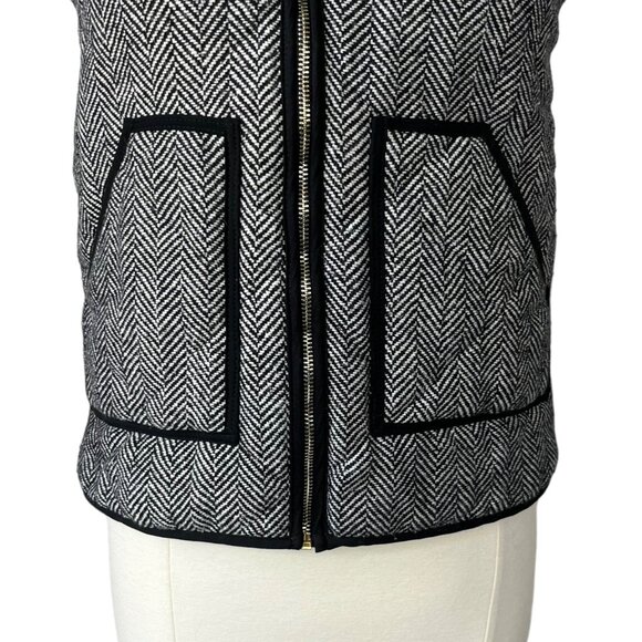 Merokeety Womens Front Zip Vest Black White Size Medium - Picture 4 of 8